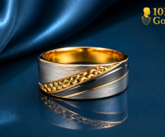 Shop 10K 14K Mens Diamond & Gold Ring in Texas USA–10 Karat Gold
